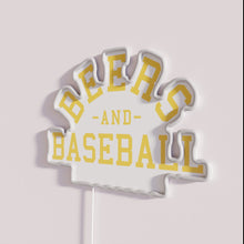 Charger l&#39;image dans la galerie, RGB Neon Milwaukee Baseball Sign with Customizable Color Changing Design