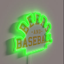 Charger l&#39;image dans la galerie, Vibrant Milwaukee Baseball team logo illuminated with colorful RGB accents.