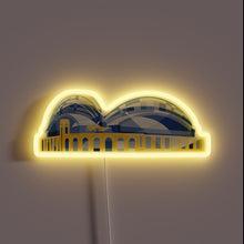 Charger l&#39;image dans la galerie, Neon illuminated polygonal logo of Milwaukee&#39;s iconic baseball stadium