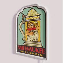 Charger l&#39;image dans la galerie, Customizable Milwaukee Beer Stein Neon Sign with RGB Colorful Lighting Option