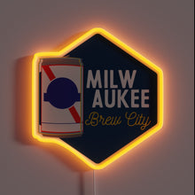 Charger l&#39;image dans la galerie, Electric Milwaukee Brew City RGB Neon Sign Bar Decor Illumination