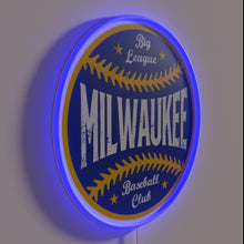 Charger l&#39;image dans la galerie, Vintage Milwaukee baseball style big league neon sports decor sign.