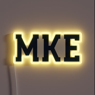 Add vibrant color and ambiance with this gold LED sign.