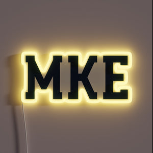 Add vibrant color and ambiance with this gold LED sign.