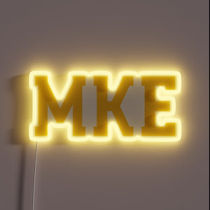 Brighten up your space with this vibrant navy neon sign.