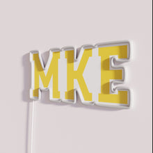 Charger l&#39;image dans la galerie, Customizable Milwaukee Navy Blue and Red Neon Bar Decor Sign