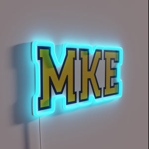 Vibrant Milwaukee White 2 RGB Neon Sign with Electrifying Design