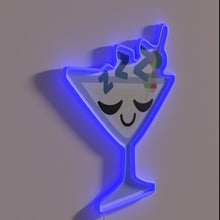 Charger l&#39;image dans la galerie, RGB Mocktail Neon Sign: Relax with Colourful Nighttime Cocktails Vibes Only