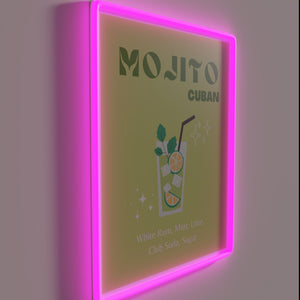 Vibrant Mojito Cocktail Art Sign Brings Tropical Fun to Your Kitchen