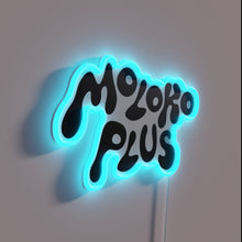 Charger l&#39;image dans la galerie, Moloko Plus Neon Sign in Vibrant RGB Color Display Options
