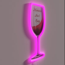 Charger l&#39;image dans la galerie, Real Moms Know the Struggle is Real, Wine Helps, Neon Sign