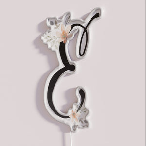 Customizable Monogram LED Lighting for Modern Home Decor and Ambiance