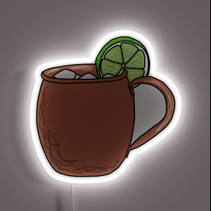 Signe de néon de mule de Moscou