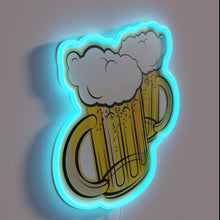 Charger l&#39;image dans la galerie, Neon sign for bar, pub, or brewery with colorful mug design
