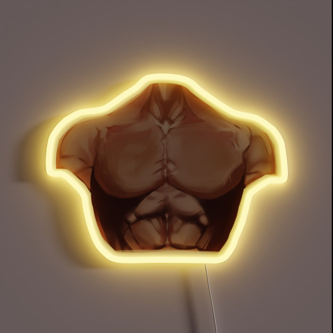 High-intensity workout motivational art in vibrant RGB neon colors.