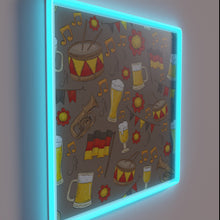 Charger l&#39;image dans la galerie, Vibrant Neon Sign Featuring Colorful Oktoberfest Music and Beer Design