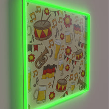 Charger l&#39;image dans la galerie, Vibrant Oktoberfest music and beer themed LED wall decoration sign.