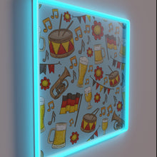 Charger l&#39;image dans la galerie, Vibrant RGB Neon Sign with Oktoberfest Music and Beer Design
