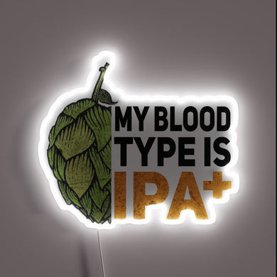 Neon sign advertising unique beer enthusiasts with bold personality traits