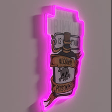 Charger l&#39;image dans la galerie, Casual drinking essentials illuminated in vibrant RGB neon lighting glow