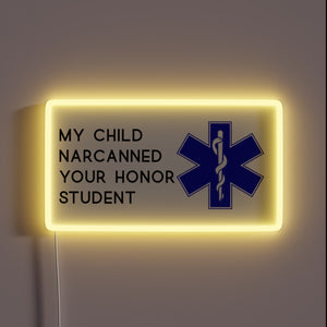 Commemorating my child's academic achievement with a colorful honor led