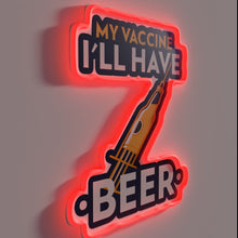 Charger l&#39;image dans la galerie, Vaccine Complete, Time to Party with Neon Beer Sign
