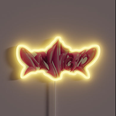 Add vibrant colorful ambiance with this customizable neon sign decor.