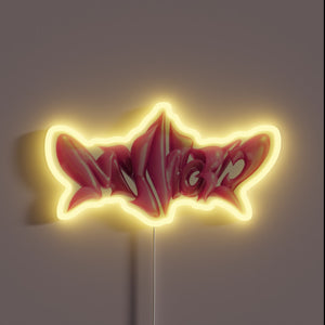 Add vibrant colorful ambiance with this customizable neon sign decor.