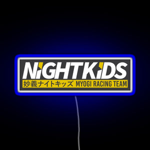 Myogi Night Kids RGB neon sign blue