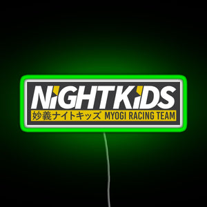 Myogi Night Kids RGB neon sign green