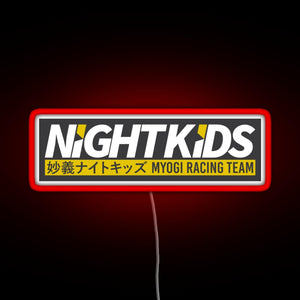 Myogi Night Kids RGB neon sign red