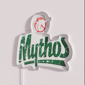 Traditional Greek Mythology Inspired Neon Sign for Mythos Brewery Fans Worldwide