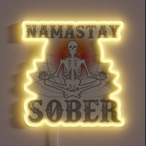Recovery vibes in a fun, colorful, and bold neon sign