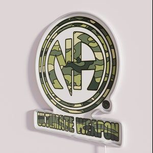 Recovery Inspiration Neon Sign with 12-Step Program Camouflage Design