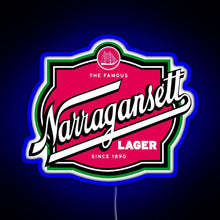 Charger l&#39;image dans la galerie, Narragansett Harpoon RGB neon sign blue