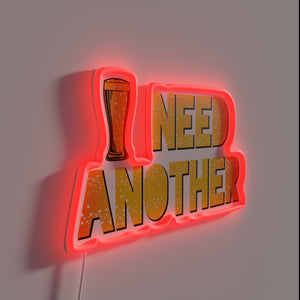 Nostalgic Bar Sign for Beer Lovers with Color Changing Effect
