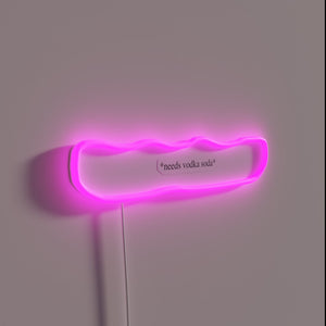 Colorful Needs Vodka Soda RGB Neon Bar Wall Sign Decoration