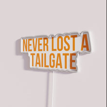 Charger l&#39;image dans la galerie, Neon Orange Tailgate Party Decorations Sign Perfect for Football Season Gatherings
