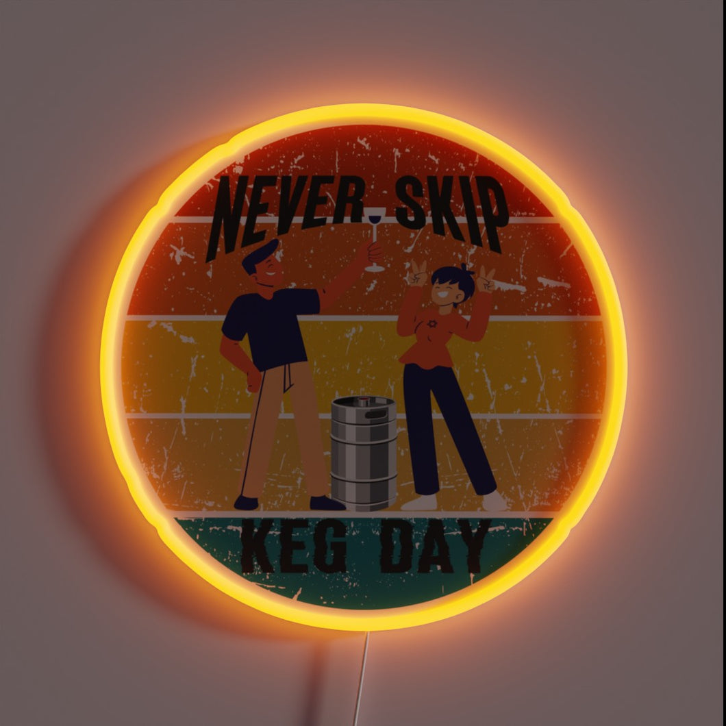 Bring Home the Party with Vibrant Neon Beer Sign Decor