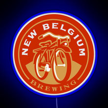 Charger l&#39;image dans la galerie, New Belgium Brewing RGB neon sign blue