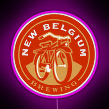 Charger l&#39;image dans la galerie, New Belgium Brewing RGB neon sign  pink