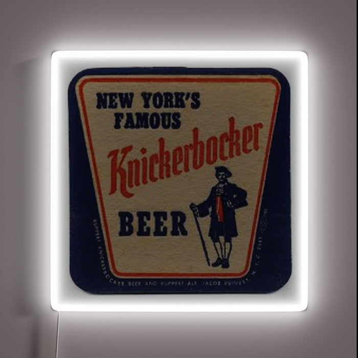 Classic New York Nostalgia: Authentic Knickerbocker Beer RGB Neon Sign.