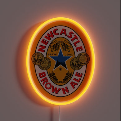 Vibrant Neon Sign for Beer Lovers of Newcastle Brown Ale
