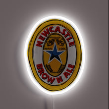 Charger l&#39;image dans la galerie, Authentic Newcastle Brown Ale Brewery Sign with Color-Changing RGB Neon Lighting