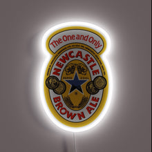 Charger l&#39;image dans la galerie, Authentic vintage-style neon sign for Newcastle Brown Ale enthusiasts