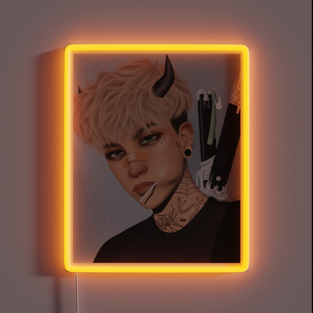 Add a touch of vibrant personality with this unique sign.