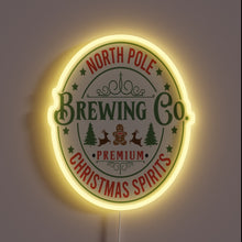 Charger l&#39;image dans la galerie, Vibrant North Pole Brewing Co Neon Sign in RGB Color