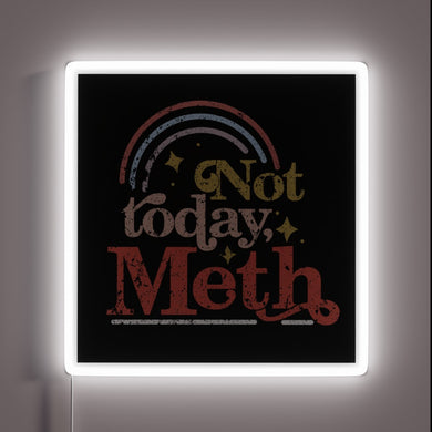 Recovery Motivation Boosted by Colorful Neon Sign in Living Room.