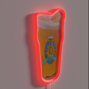 Radiant Oberon-inspired watercolor design with vibrant RGB neon color scheme
