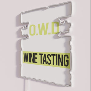 Add Vibrant Touch to Wine Cellar with RGB Neon Sign